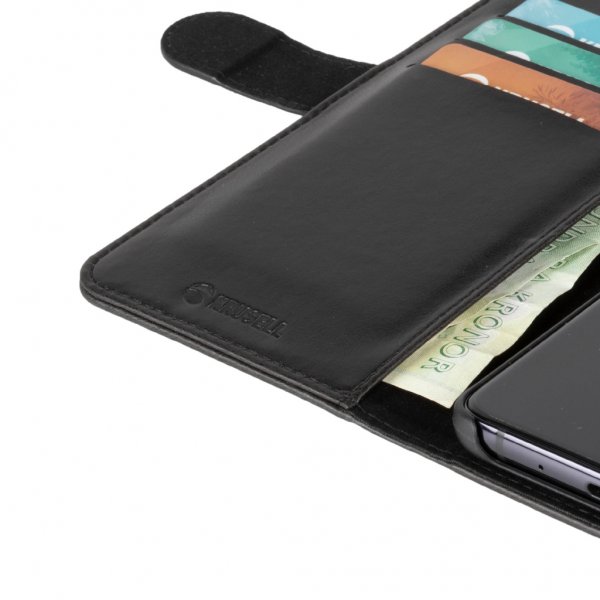 Krusell Samsung Galaxy S20 Ultra -puhelinlompakkokotelo, musta