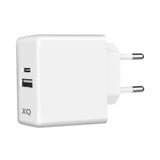 Xqisit Laturi Travel Charger PD 65W USB-C & USB-A GaN Valkoinen