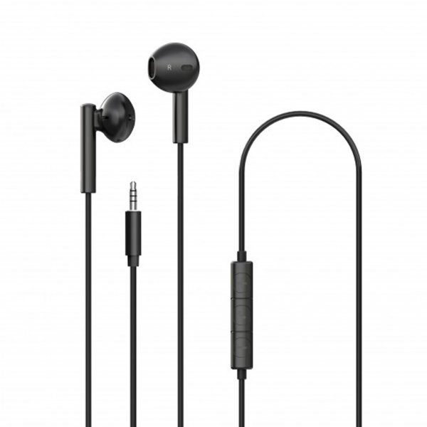 Xqisit langalliset nappikuulokkeet Button Type Headset 3.5mm Musta