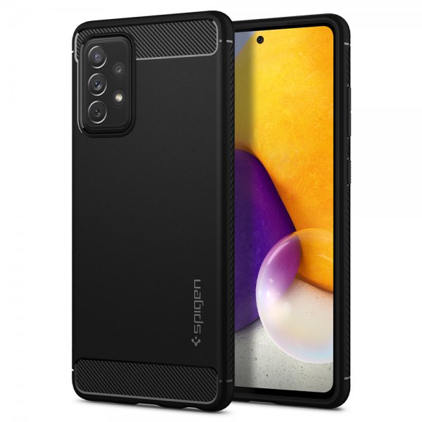Spigen Samsung Galaxy A72 -kuori Rugged Armor Matte Black