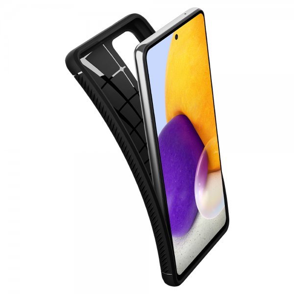 Spigen Samsung Galaxy A72 -kuori Rugged Armor Matte Black