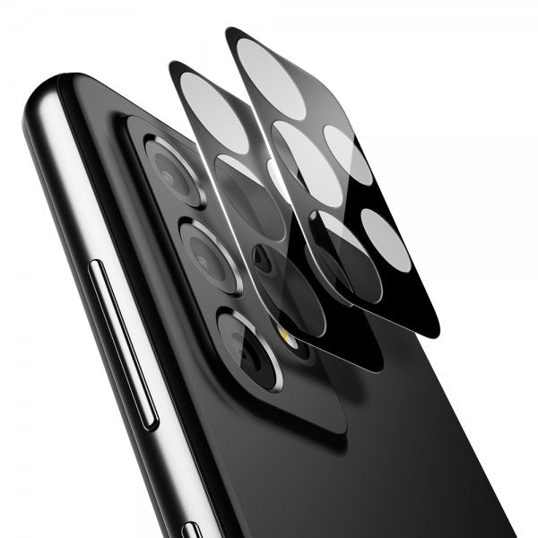 Spigen Samsung Galaxy A52/A52s 5G Kameran suojaus Glas.tR Optik 2-pakkaus Musta