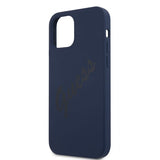 Guess iPhone 12 Pro Max Kuori Vintage Silicone Tummanharmaa