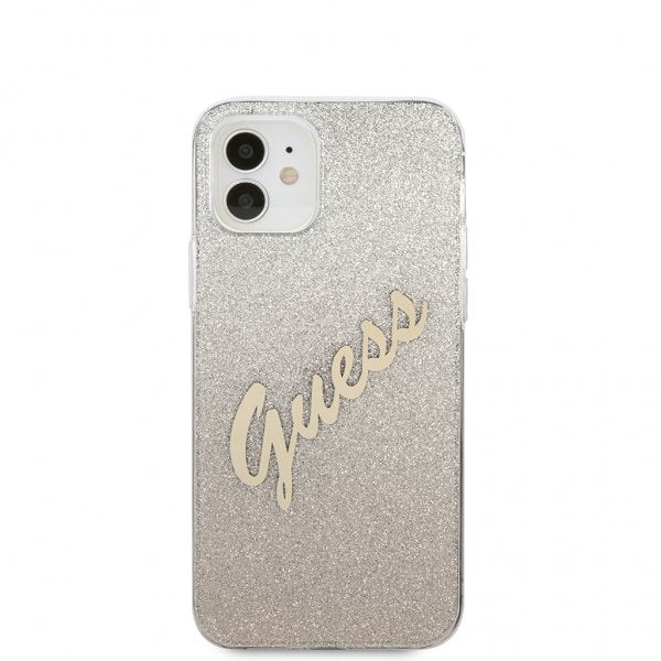 Guess iPhone 12 Mini Kuori Vintage Gradient Kulta