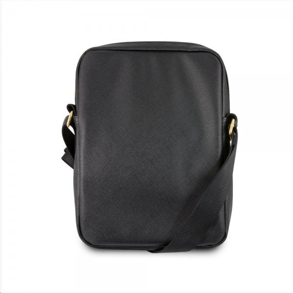 Guess Väska Saffiano Tablet Bag 10 tuumaa Musta