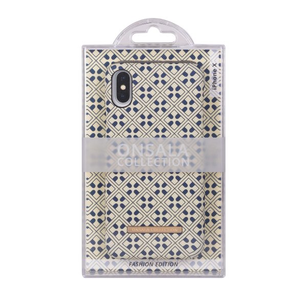 Onsala iPhone X/Xs -suojakuori Fashion Edition Blue Marocco