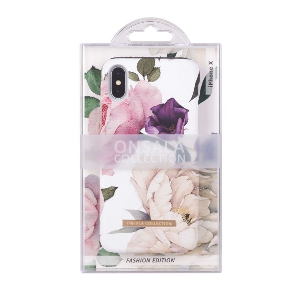 Onsala iPhone X/Xs kuori Fashion Edition Rose Garden