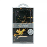 Onsala iPhone Xs Max -suojakuori Fashion Edition Goldmine Marble