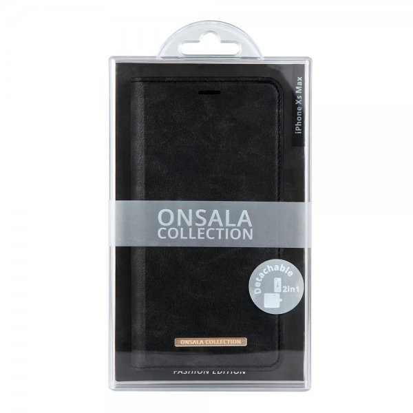 Onsala iPhone Xs Max -suojakuori Fashion Edition Irrotettava kuori Midnight Black