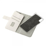 Onsala iPhone X/Xs -suojakotelo, Fashion Edition, irrotettava kuori, Saffiano, valkoinen