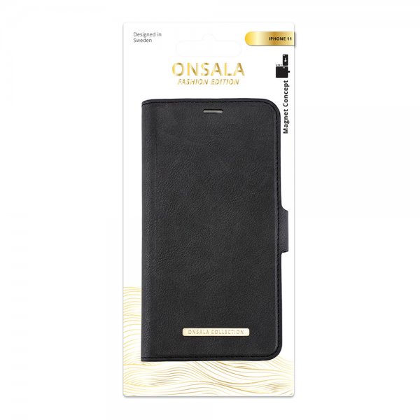 Onsala iPhone 11 -kotelo Fashion Edition irrotettava kuori Midnight Black