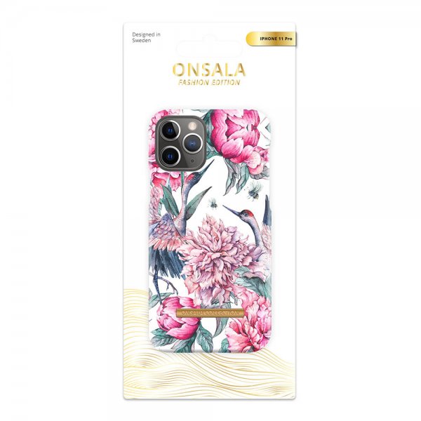Onsala iPhone 11 Pro Kuori Fashion Edition Pink Crane