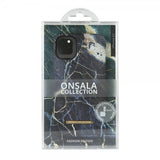Onsala iPhone 11 -suojakuori, Fashion Edition, Black Galaxy Marble