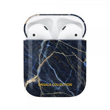 Onsala AirPods 1/2 Suojakuori Fashion Edition Black Galaxy Marble
