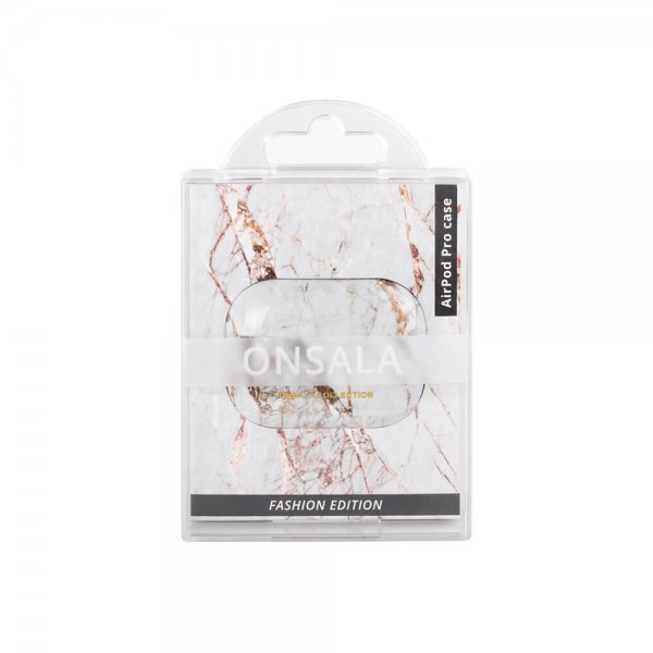 Onsala AirPods Pro/AirPods Pro 2 Kuori Fashion Edition White Rhino Marble