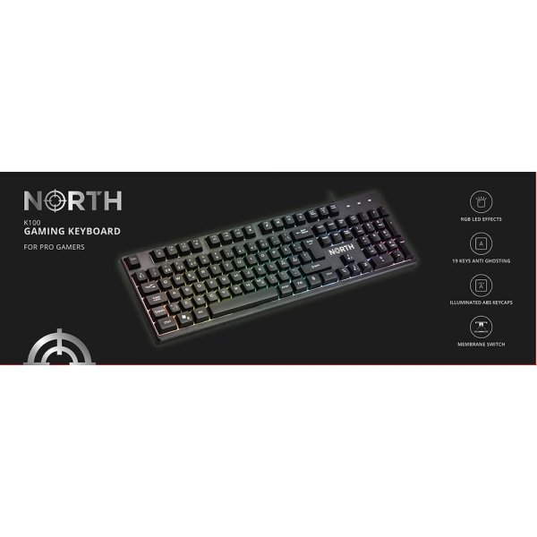North Gaming Näppäimistö K100 RGB
