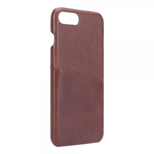 Onsala iPhone 6/6S Plus/iPhone 7 Plus/iPhone 8 Plus -kuori, jossa yksi korttipaikka, ruskea