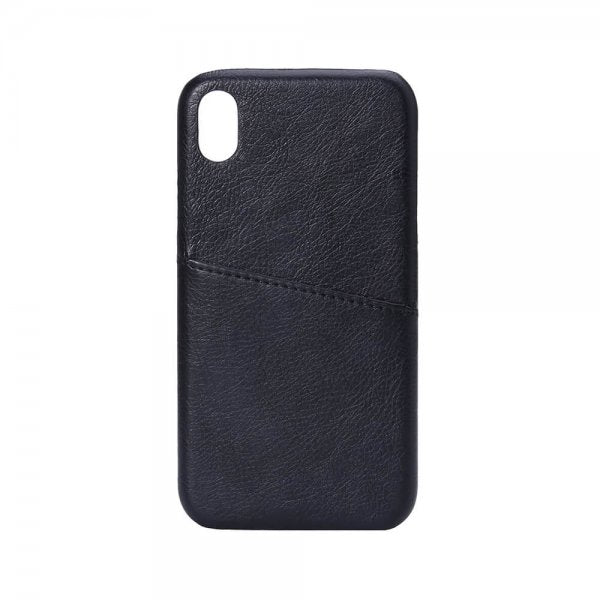 Onsala iPhone Xr -suojakuori, jossa korttipaikka, musta