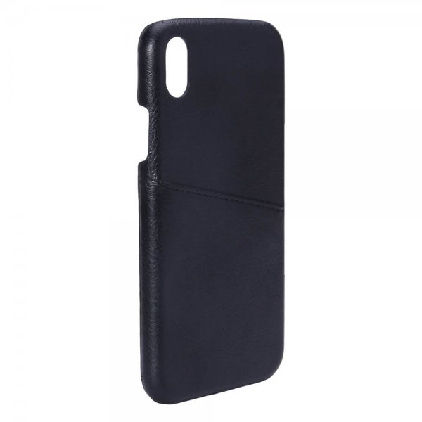 Onsala iPhone Xr -suojakuori, jossa korttipaikka, musta