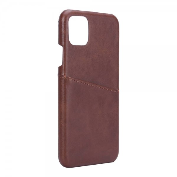 Onsala iPhone 11 Pro Max -kuoret korttipaikalla, ruskea