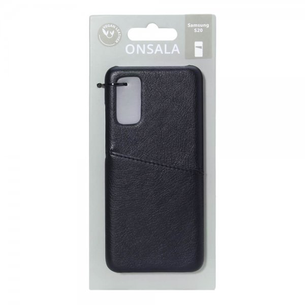 Onsala Samsung Galaxy S20 Kuori korttipaikalla Musta