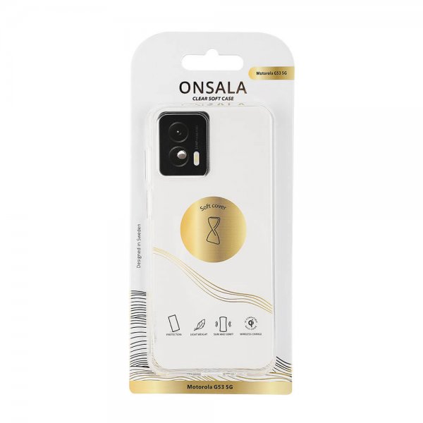 Onsala Motorola Moto G53 5G Kuori Kierrätetty TPU Läpinäkyvä