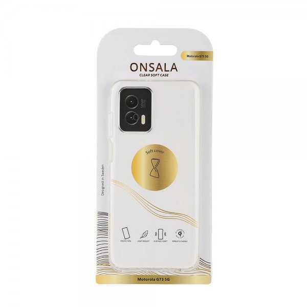 Onsala Motorola Moto G73 5G Kuori Kierrätetty TPU Läpinäkyvä