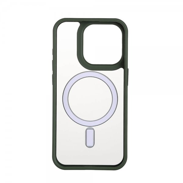 Onsala iPhone 15 Pro Kuori Bumper MagSeries Vihreä