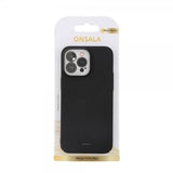 Onsala iPhone 15 Pro Max -suojakuori Ultraslim Sand Burst Musta