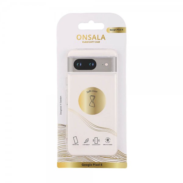 Onsala Google Pixel 8 Kuori Läpinäkyvä TPU Kirkas