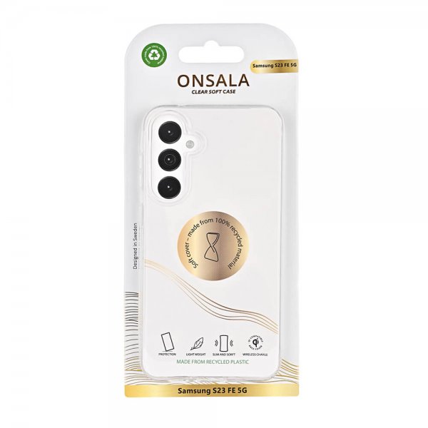Onsala Samsung Galaxy S23 FE Kuori Kierrätetty TPU Läpinäkyvä