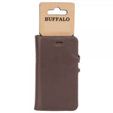 Buffalo iPhone 11 Pro Max -kotelo 2-in-1 magneettikotelo, ruskea