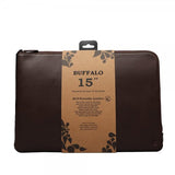 Buffalo Sleeve kannettavan tietokoneen suojakotelo 15" Ruskea