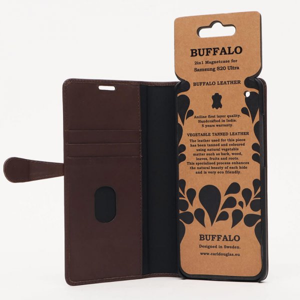 Buffalo Samsung Galaxy S20 Ultra Suojakotelo 2in1 Magneettikotelo Ruskea