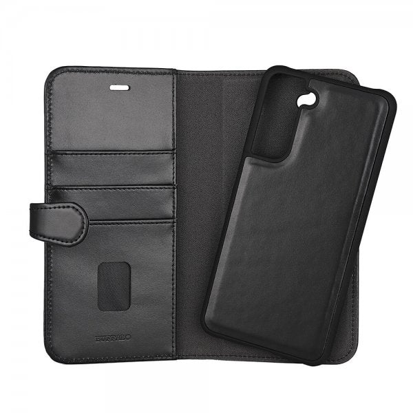 Buffalo Samsung Galaxy S21 FE 2-in-1 Irrotettava lompakkokotelo Musta