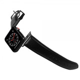 Buffalo Apple Watch 38/40/41/42mm ranneke aitoa nahkaa, musta