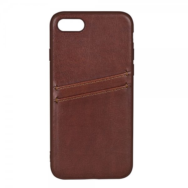 Buffalo iPhone 7/8/SE Kuori Takakansi Korttipaikoilla Ruskea