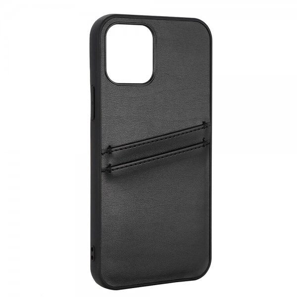 Buffalo iPhone 12/iPhone 12 Pro Suojakuori Korttipaikoilla Musta