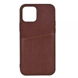 Buffalo iPhone 13 Mini -kuori, takakansi, korttipaikoilla, ruskea
