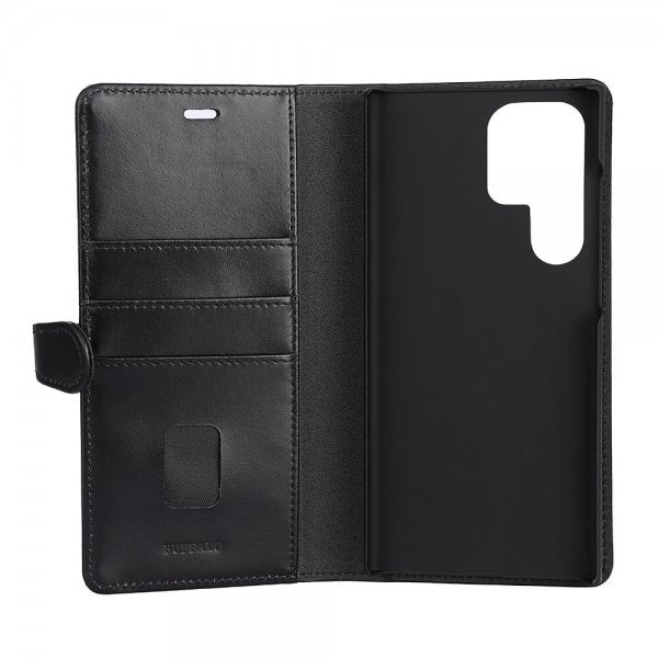 Buffalo Samsung Galaxy S23 Ultra Kotelo 2-in-1 Irrotettava Lompakko Musta