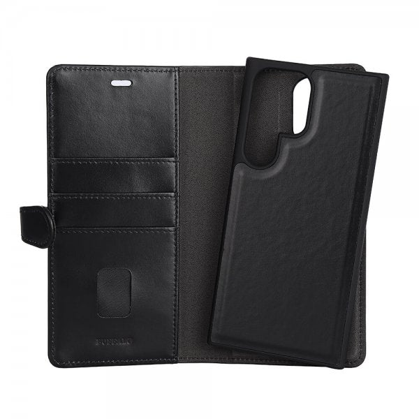 Buffalo Samsung Galaxy S23 Ultra Kotelo 2-in-1 Irrotettava Lompakko Musta