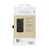 Buffalo iPhone 15 -kuori, aitoa nahkaa, MagSeries, musta