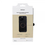 Buffalo iPhone 15 Pro Max -kotelo, aitoa nahkaa, MagSeries, musta