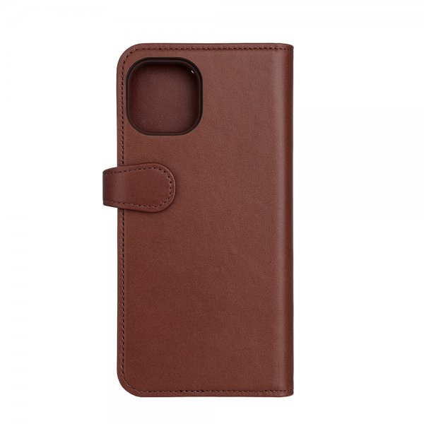 Buffalo iPhone 15 Plus -kotelo, 3 korttipaikkaa, irrotettava kuori, MagSeries, ruskea