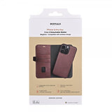 Buffalo iPhone 15 Pro Max Kuori 3 Korttipaikkaa Irrotettava MagSeries Ruskea