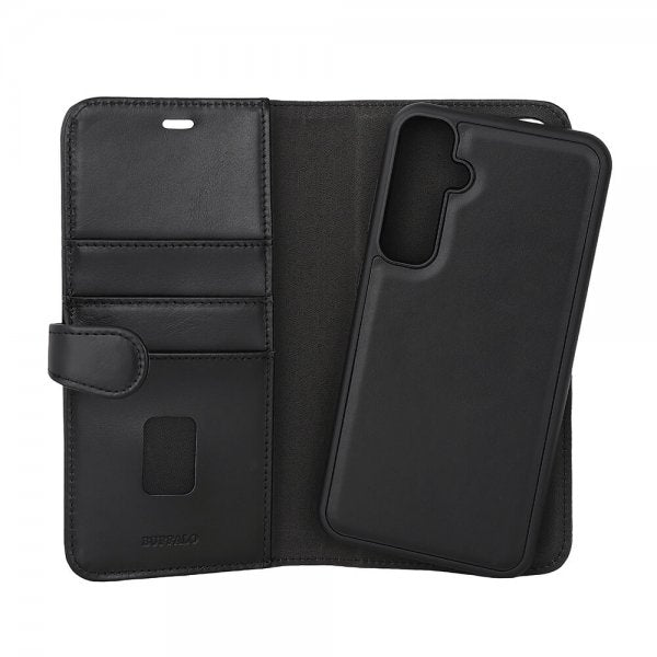 Buffalo Samsung Galaxy S23 FE 2-in-1 Irrotettava Lompakkokotelo Musta