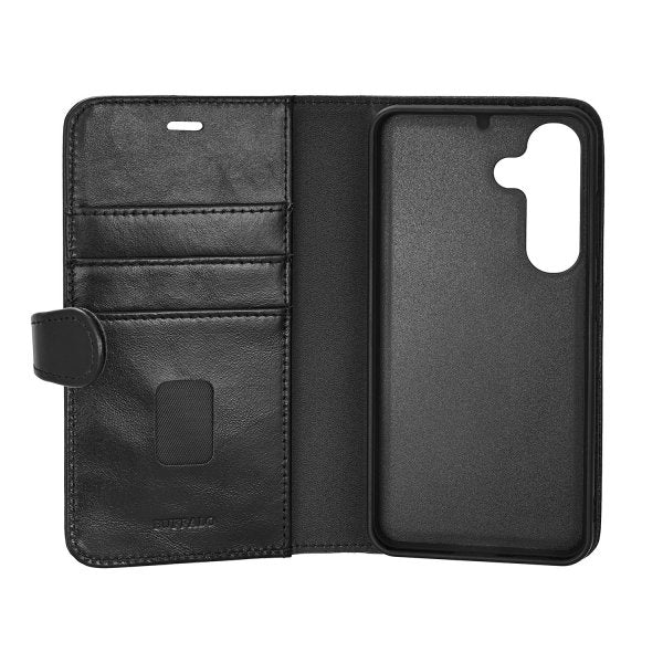 Buffalo Samsung Galaxy S25 Kotelo 2-in-1 Irrotettava Lompakko Musta