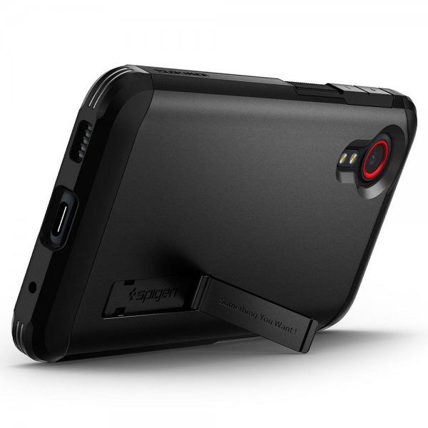 Spigen Samsung Galaxy XCover 5 Suojakuori Tough Armor Musta
