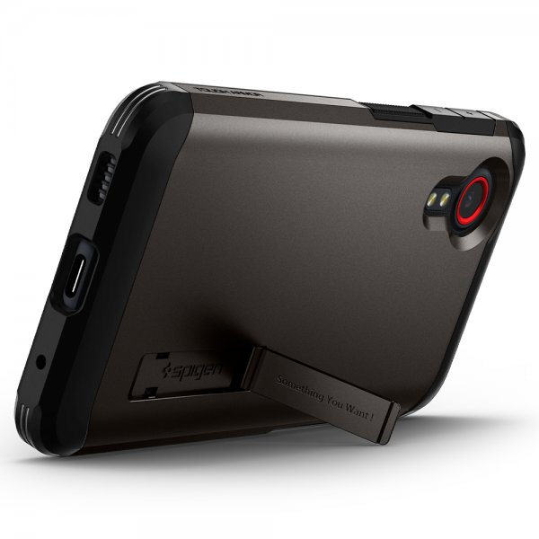 Spigen Samsung Galaxy XCover 5 kuori Tough Armor Gunmetal