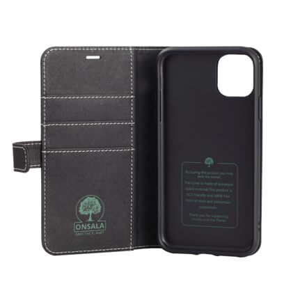 Onsala iPhone 12 Pro Max Kotelo ECO Musta